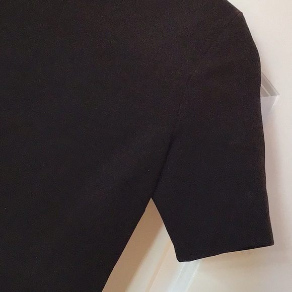 Black Cotton leather Dress - Picture 3 of 5